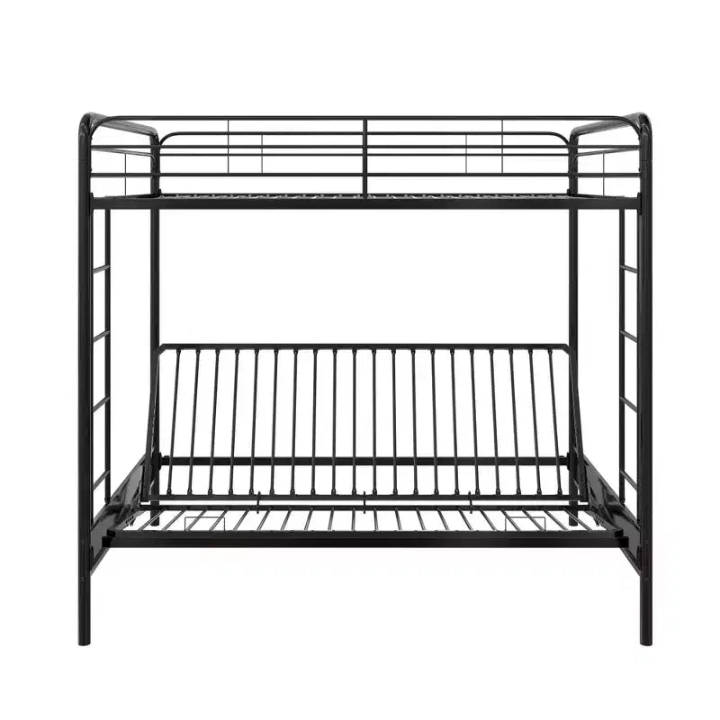 DHP Twin Over Futon Metal Bunk Bed