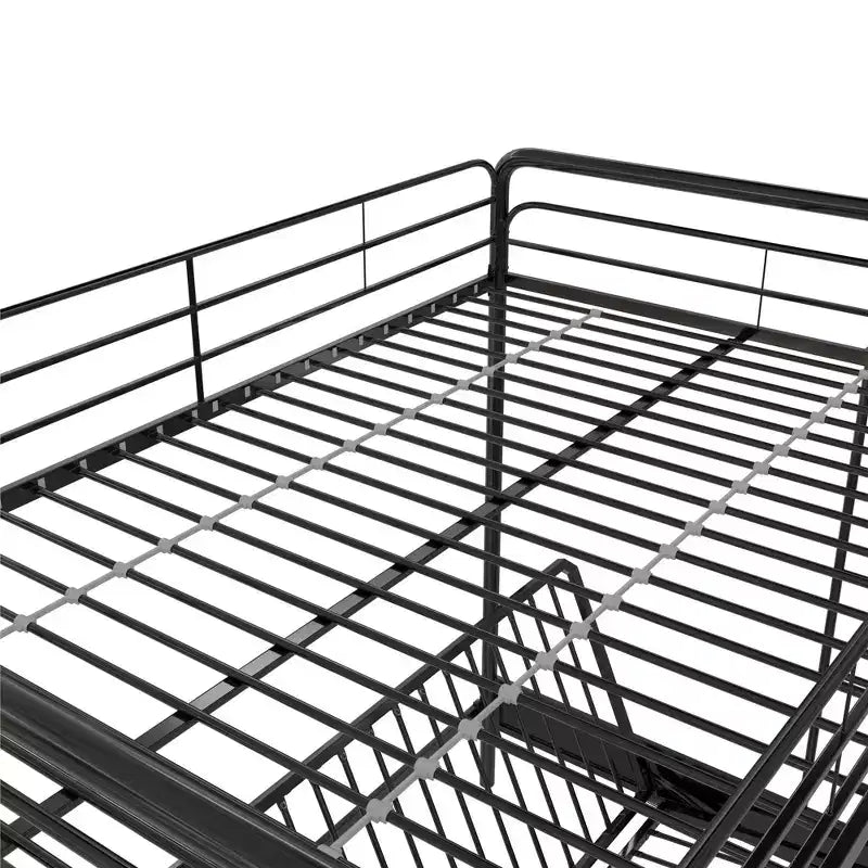 DHP Twin Over Futon Metal Bunk Bed