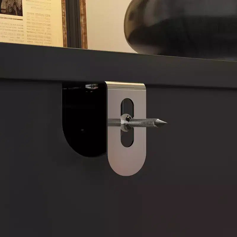 4-Door Diamond-Patterned Surface Dresser for Living Room Storage