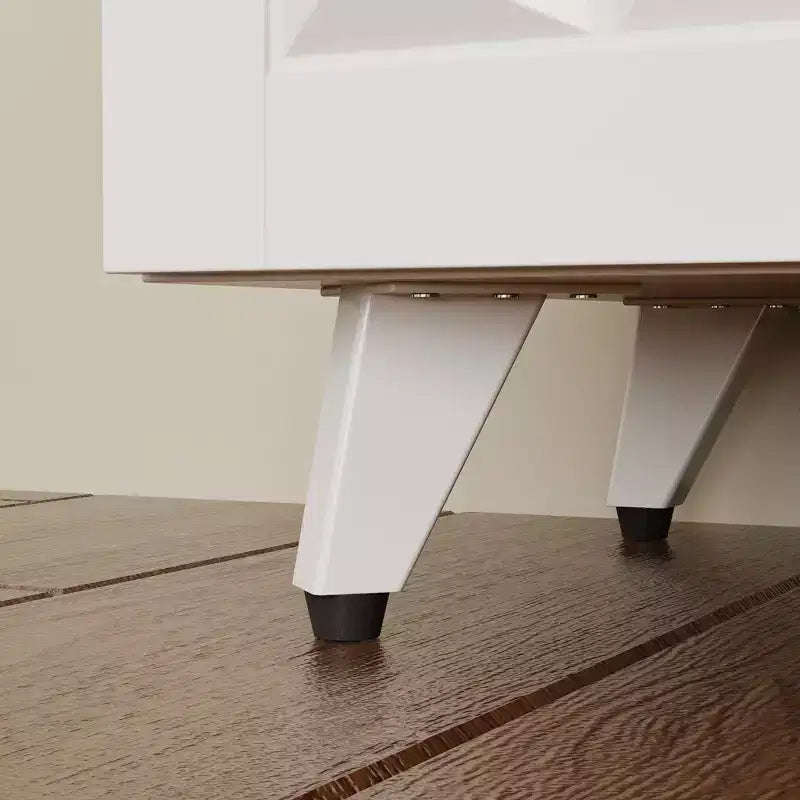 4-Door Diamond-Patterned Surface Dresser for Living Room Storage