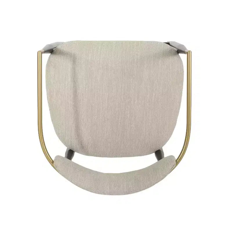 Tabourets de comptoir modernes en fer de 63,5 cm recouverts de tissu (lot de 2)