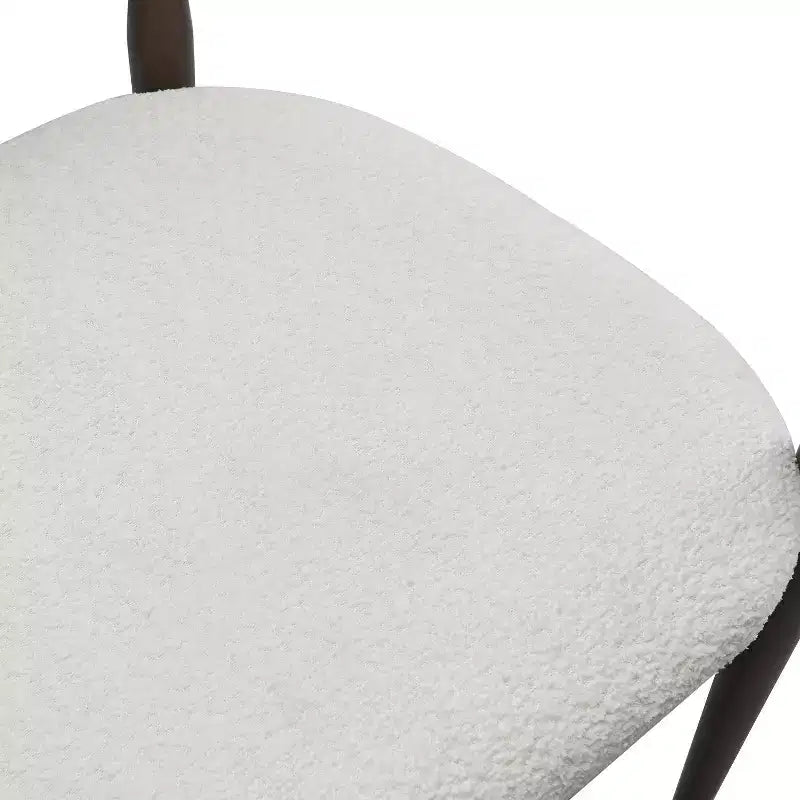 Tabourets de comptoir modernes en fer de 63,5 cm recouverts de tissu (lot de 2)