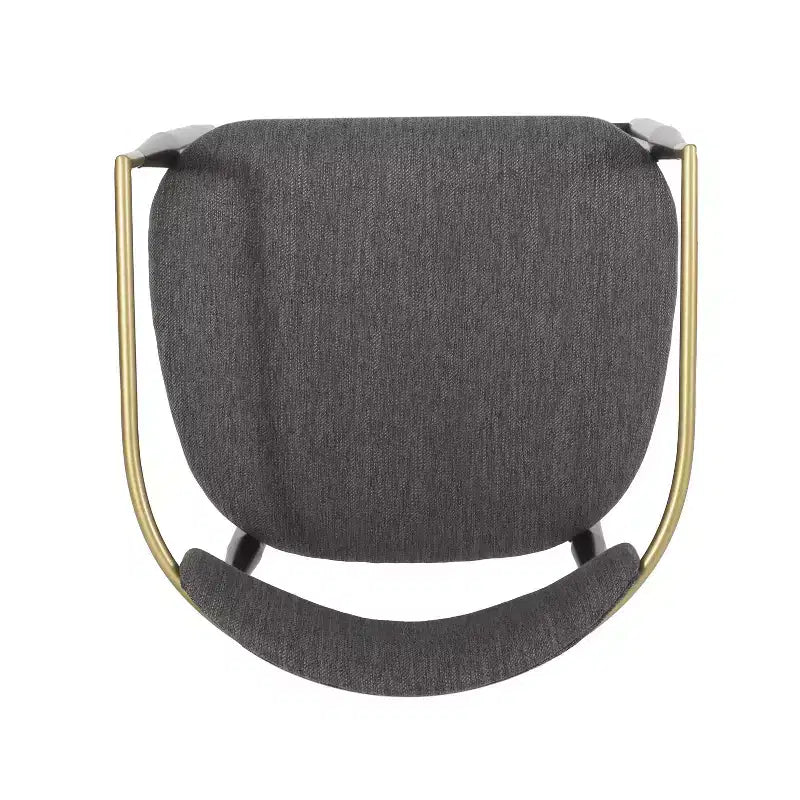 Tabourets de comptoir modernes en fer de 63,5 cm recouverts de tissu (lot de 2)