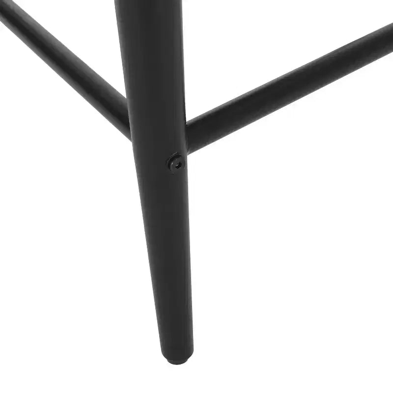 Tabourets de comptoir modernes en fer de 63,5 cm recouverts de tissu (lot de 2)