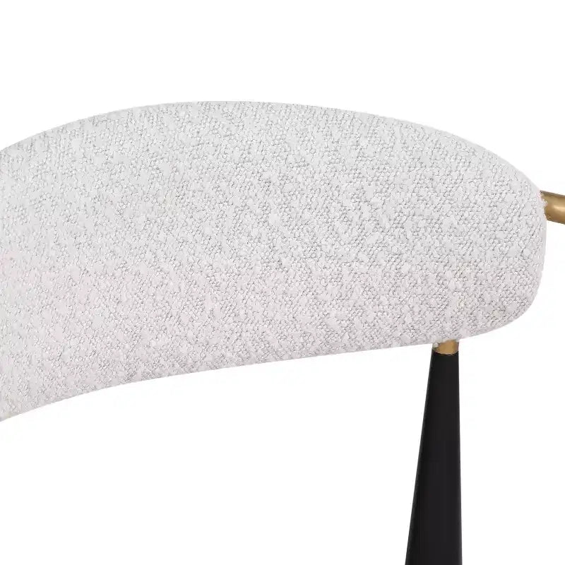 Tabourets de comptoir modernes en fer de 63,5 cm recouverts de tissu (lot de 2)