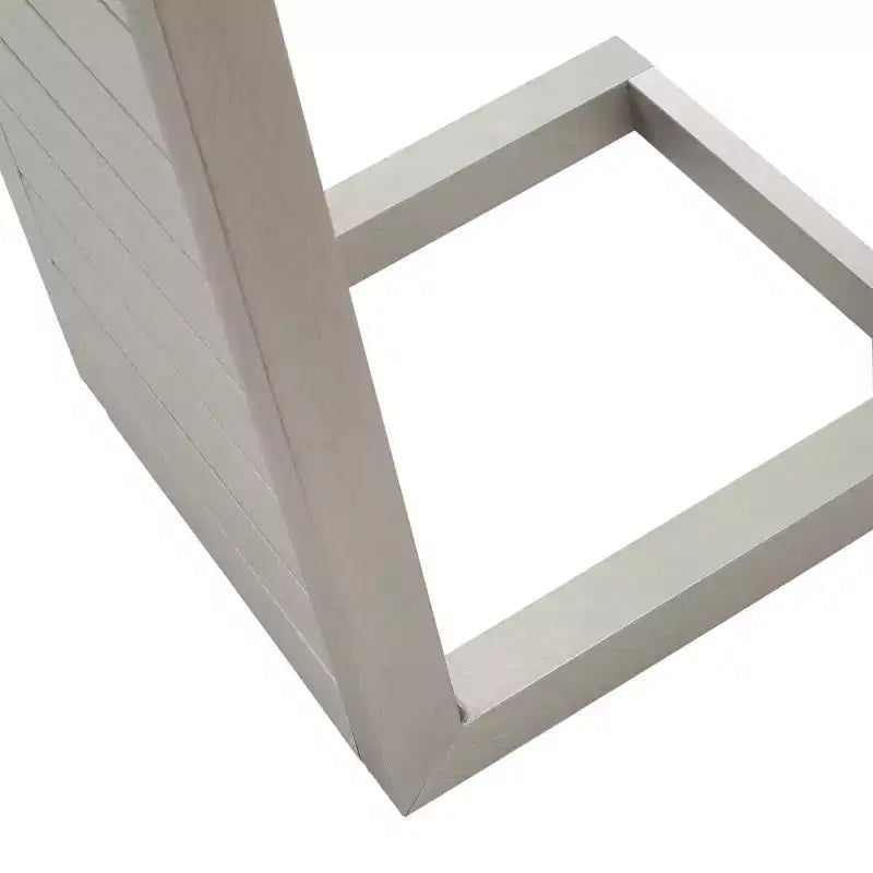 Table d'appoint à la mode moderne en aluminium avec rangement argenté