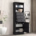 Whisen Verticle Storage Cabinet with Drawers and Adjustable Shelves for Bathroom, Study, Office and Interior