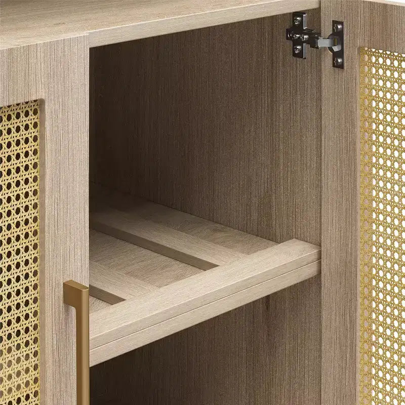 Buffet moderne cintré de 70 po avec 2 portes