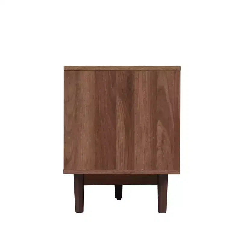 Meuble TV pour téléviseurs jusqu'à 85", Meuble TV de style ferme Console média Meuble TV avec tiroirs, Marron