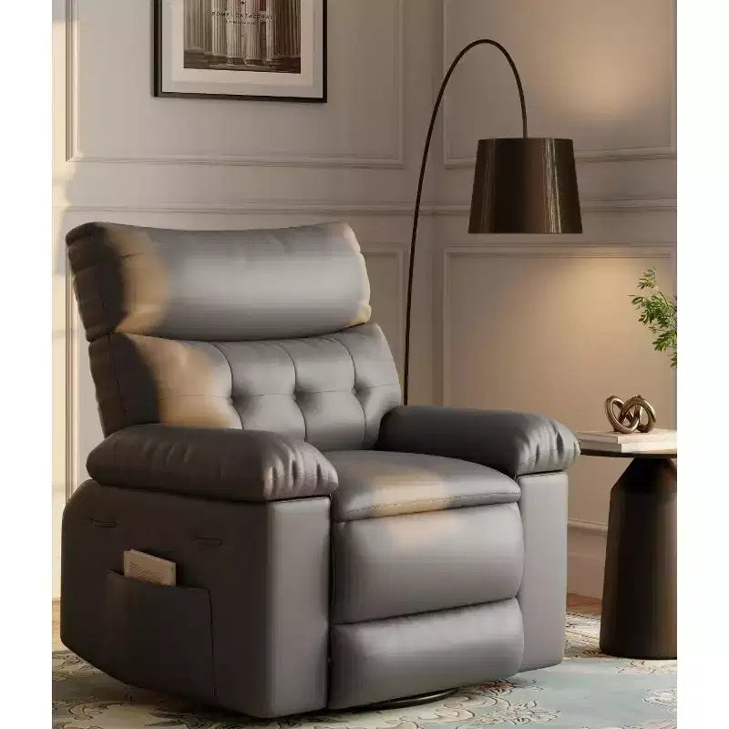 27 Oversized Recliner Chair  360 Swivel Rocker with Heat & Massage (for Living Room/Bedroom/Nursery)