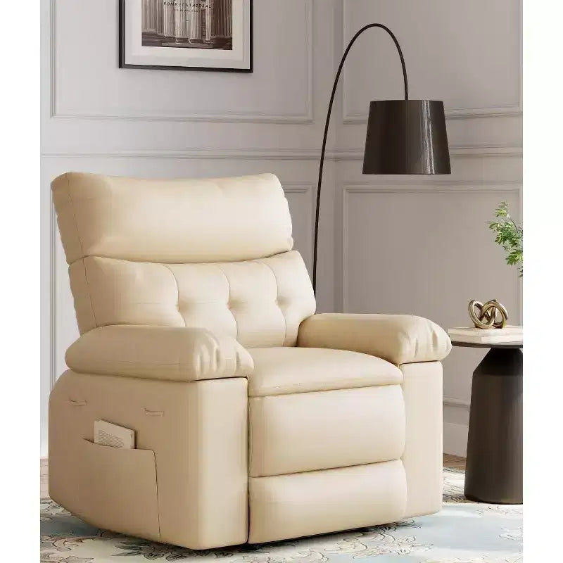 27 Oversized Recliner Chair  360 Swivel Rocker with Heat & Massage (for Living Room/Bedroom/Nursery)