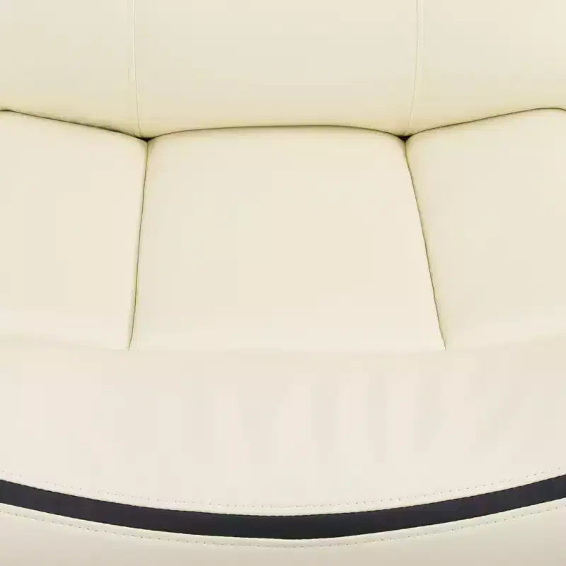 Power Recliner Chair, Electric Bonded Leather Reclining Chair with USB Charging & Adjustable Backrest for Living Room, Off-White