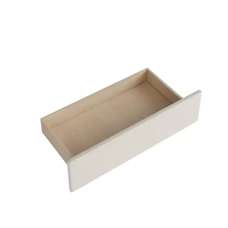 Twin Size L-Shaped Platform Bed with Wrap-Around Storage and Drawers, Sturdy and Durable Construction