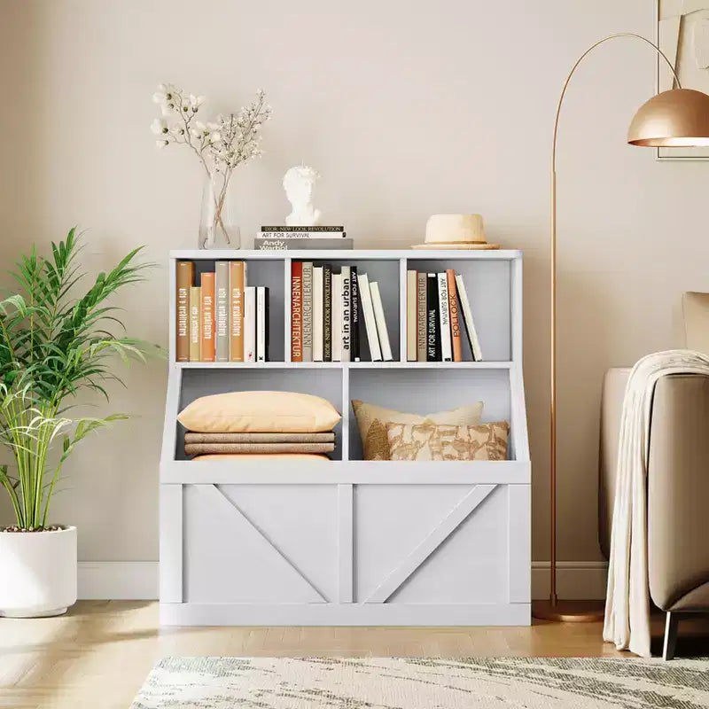 Meuble de rangement pour jouets pour enfants, étagère à livres et rangement de jouets pour enfants, organisateur de jouets et étagère pour tout-petits pour chambres d'enfants, salle de jeux, chambre à coucher, chambre de bébé, garderie