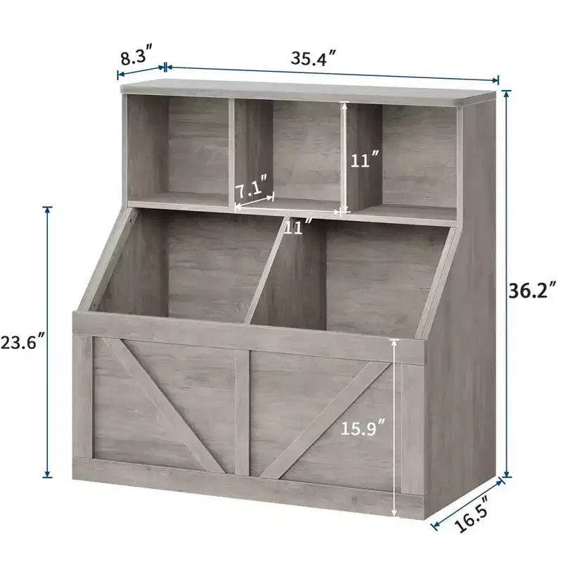 Meuble de rangement pour jouets pour enfants, étagère à livres et rangement de jouets pour enfants, organisateur de jouets et étagère pour tout-petits pour chambres d'enfants, salle de jeux, chambre à coucher, chambre de bébé, garderie