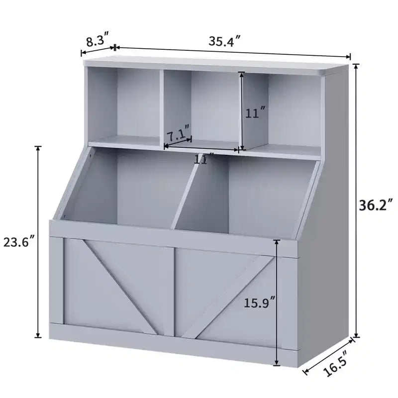 Meuble de rangement pour jouets pour enfants, étagère à livres et rangement de jouets pour enfants, organisateur de jouets et étagère pour tout-petits pour chambres d'enfants, salle de jeux, chambre à coucher, chambre de bébé, garderie