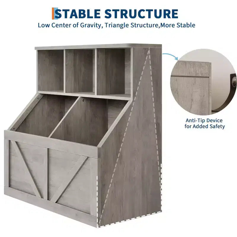 Meuble de rangement pour jouets pour enfants, étagère à livres et rangement de jouets pour enfants, organisateur de jouets et étagère pour tout-petits pour chambres d'enfants, salle de jeux, chambre à coucher, chambre de bébé, garderie