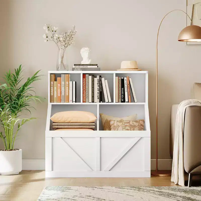 Meuble de rangement pour jouets pour enfants, étagère à livres et rangement de jouets pour enfants, organisateur de jouets et étagère pour tout-petits pour chambres d'enfants, salle de jeux, chambre à coucher, chambre de bébé, garderie