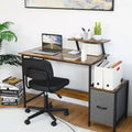 Computer Desk Writing Workstation Home Office w/ Movable Storage Rack & Shelf
