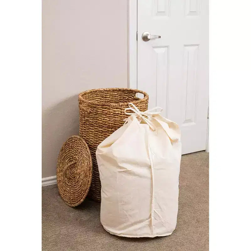 Seagrass Laundry Hamper with Liner - Natural