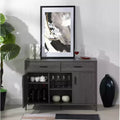 47W Sideboard Storage Cabinet, Dining Server Cupboard Buffet Table with Two Cabinets and Drawers